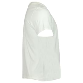 Sandro-Sandro Amour Logo T-shirt in White Cotton -White,Cream