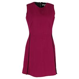 Victoria Beckham-Victoria Beckham Minivestido sem mangas em lã vermelha violeta-Outro,Roxo