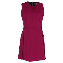 Mini abito smanicato Victoria Beckham in lana rosso viola Altro Porpora