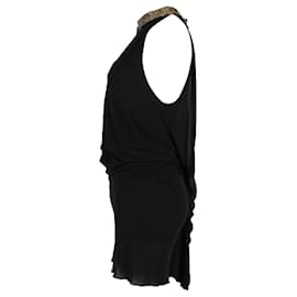 Roland Mouret-Roland Mouret Cut-Out Mini Dress in Black Viscose-Black