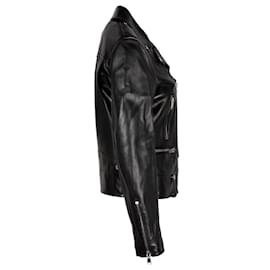 Saint Laurent-Saint Laurent Biker Jacket in Black Leather-Black