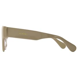 Jacquemus-Baci-Sonnenbrille aus beigem Acetat-Beige