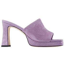Beliz Mule - By Far - Purple - Leather Purple