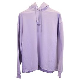 Moletom com capuz com logotipo Acne Studios em algodão roxo Roxo