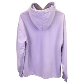 Acne-Acne Studios Logo Hooded Sweatshirt in Purple Cotton-Purple