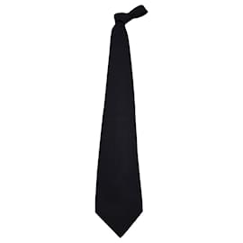 Bottega Veneta-Bottega Veneta Necktie in Black Polyester-Black