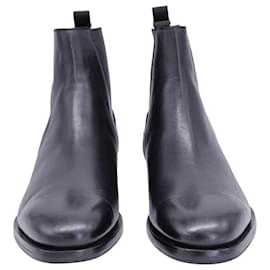 Balenciaga-Balenciaga Chelsea Ankle Boots in Black Leather-Black