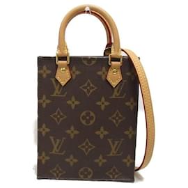 Louis Vuitton-Louis Vuitton Petite Sac Plat Canvas Handbag M69442 in excellent condition-Other