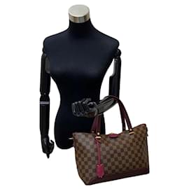 Louis Vuitton-Louis Vuitton Hyde Park Canvas Tote Bag N41014 in good condition-Other