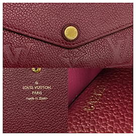 Louis Vuitton-Carteira Louis Vuitton Sarah Carteira Longa de Couro M62213 em boa condição-Outro
