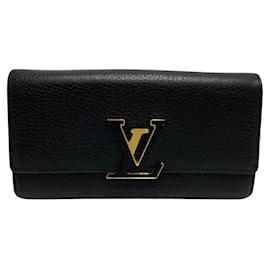 Louis Vuitton-Cartera Louis Vuitton Capucines Cartera larga de cuero ポルトフォイユ カプシーヌ en buen estado-Otro