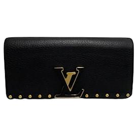 Louis Vuitton-Louis Vuitton Portefeuille Capucines Wallet Leather Long Wallet M64102 in Very Good Condition-Other