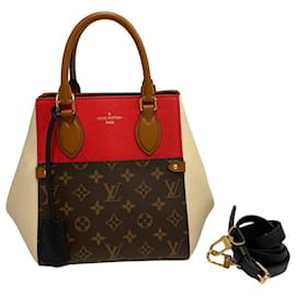Louis Vuitton-Louis Vuitton Fold Tote PM Canvas Tote Bag M45389 in excellent condition-Other