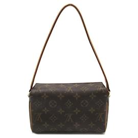 Louis Vuitton-Louis Vuitton Recital Canvas Shoulder Bag M51900 in good condition-Other