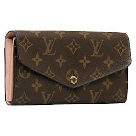 Louis Vuitton-Louis Vuitton Portefeuille Sarah Cartera larga de lona M62235 en buen estado-Otro