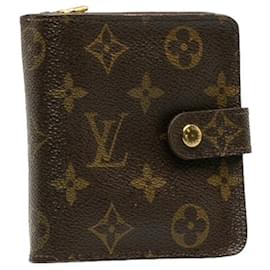 Louis Vuitton-Louis Vuitton Kompakte, kurze Geldbörse aus Canvas mit Reißverschluss M61667 in guter Kondition-Andere