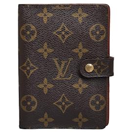 Louis Vuitton-Louis Vuitton Agenda PM Funda para cuaderno de lona R20005 en buen estado-Otro