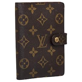 Louis Vuitton-Louis Vuitton Agenda PM Capa para Notebook em Lona R20005 em boa condição-Outro