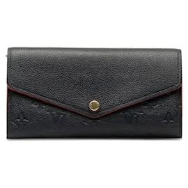 Louis Vuitton-Louis Vuitton Portefeuille Sarah Cartera larga de cuero M62125 en buen estado-Otro