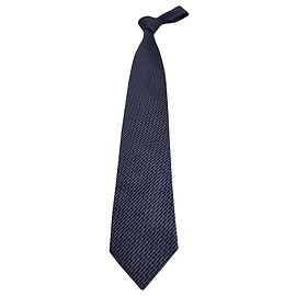 Corbata estampada Giorgio Armani en algodón de seda azul Azul