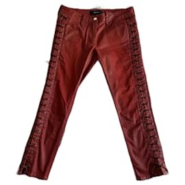 Isabel Marant-Pants, leggings-Dark red