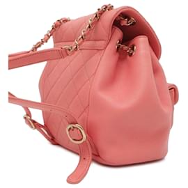 Chanel-Petit sac à dos Duma en cuir d'agneau rose Chanel-Rose