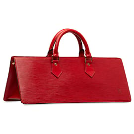 Louis Vuitton-Louis Vuitton Red Epi Sac Triangle -Red