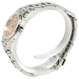 Hermès-Hermes Silver Quartz Stainless Steel Clipper Watch-Silvery