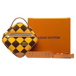 Louis Vuitton-Bolsa Louis Vuitton Chess Messenger em lona N40562 Em uma boa condição-Outro