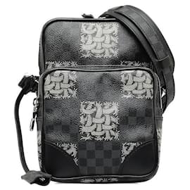 Louis Vuitton-Louis Vuitton Damier Graphite Christopher Nemeth Amazon Canvas Crossbody Bag N50012 in good condition-Other