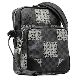 Louis Vuitton-Louis Vuitton Damier Graphite Christopher Nemeth Amazon Canvas Crossbody Bag N50012 in good condition-Other