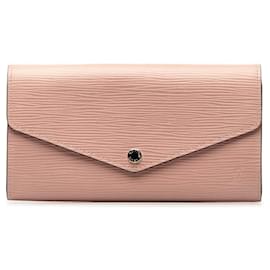 Louis Vuitton-Louis Vuitton Epi Leather Sarah Long Wallet M61216 in Very Good Condition-Pink