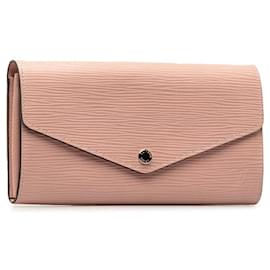 Louis Vuitton-Louis Vuitton Epi Leather Sarah Long Wallet M61216 in Very Good Condition-Pink