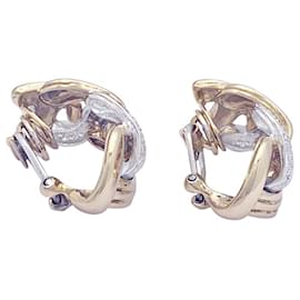 Repossi-Repossi “Tresse” gold and diamond earrings.-Other