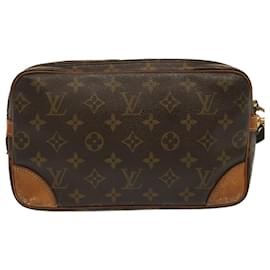 Louis Vuitton-LOUIS VUITTON Monogram Marly Dragonne GM Clutch Bag M51825 LV Auth 70898-Monogram