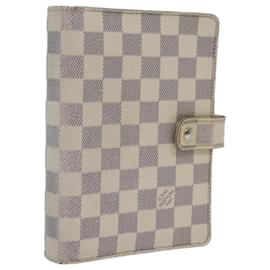 Louis Vuitton-LOUIS VUITTON Damier Azur Agenda MM Tagesplaner Cover R20707 LV Auth 70715-Andere