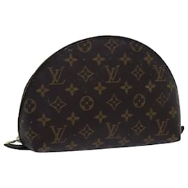 Louis Vuitton-LOUIS VUITTON Trousse con monogramma Demi Ronde Astuccio per cosmetici M47520 LV Aut 70712-Monogramma