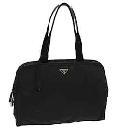 Prada-PRADA Hand Bag Nylon Black Auth yk11943-Black