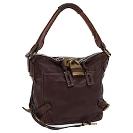 Chloé-Chloe Paddington Shoulder Bag Leather Brown Auth ar11731-Brown