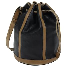 Christian Dior-Christian Dior Shoulder Bag Leather Black Auth yk11682-Black