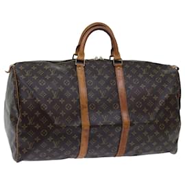 Louis Vuitton-Louis Vuitton Monogram Keepall 55 Borsa Boston M41424 LV Auth yk11738-Monogramma