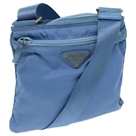 Prada-PRADA Shoulder Bag Nylon Blue Auth fm3368-Blue