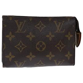 Louis Vuitton-Toilette Poche Louis Vuitton Monogram 15 Bolsa M47546 LV Auth 70911-Monograma