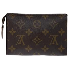 Louis Vuitton-Louis Vuitton Monogram Poche Toilette 15 Bolsa M47546 Autenticação de LV 70911-Monograma