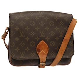 Louis Vuitton-LOUIS VUITTON Monogram Cartouchiere GM Shoulder Bag M51252 LV Auth 71386-Monogram