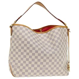 Louis Vuitton-LOUIS VUITTON Damier Azur Delightful MM Shoulder Bag N41448 LV Auth 71399-Other