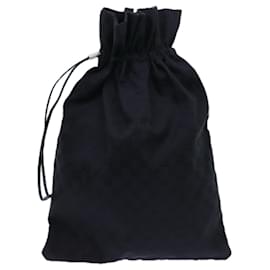 Gucci-Pochette de sac à main en toile GUCCI GG Noir 014 1135 Auth yk11744-Noir