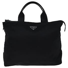 Prada-Prada Hand Bag Nylon 2way Black Auth fm3363-Black