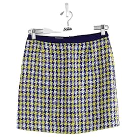 Miu Miu-Cotton mini skirt-Yellow
