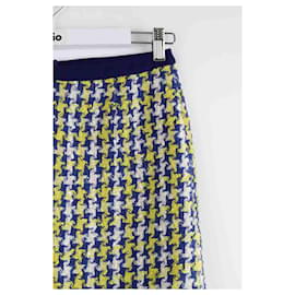 Miu Miu-Cotton mini skirt-Yellow